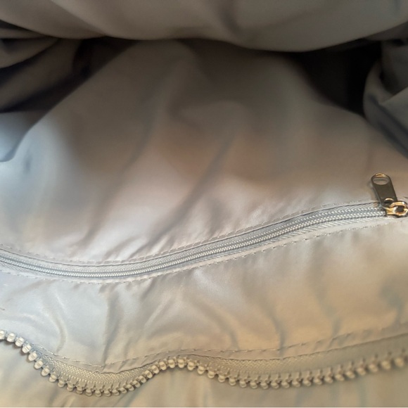 WILO The Label Sky~Baby Blue Large Puffer Tote Pocket Travel Bag Weekender 16X14 - Picture 5 of 10